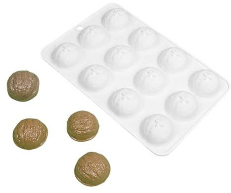 Stampi in silicone robusti per dolci a forma di noce, 12 cavità, strumento di cottura per uso domestico e professionale in cucina stampi in silicone