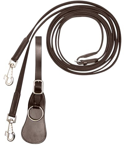 Imperial Riding Schlaufzügel IRH Core, Baumwoll-Webzügel mit Karabinerhaken, 270 cm, Braun, 1SIZE