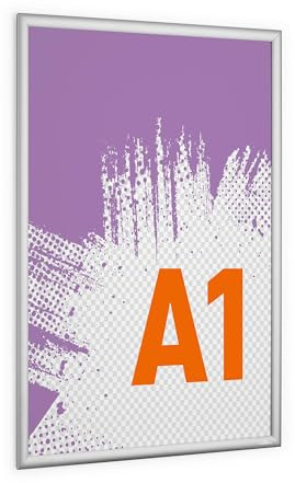 Durable Klapprahmen OUTDOOR A1, Plakatrahmen wetterfest, silber, 506023
