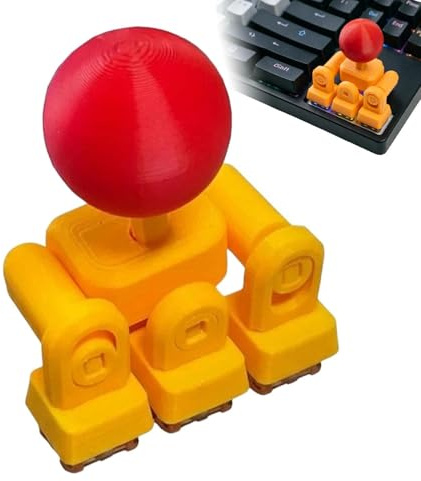 Teclas de joystick de dibujos animados, tapas de botón de teclado mecánico, juego de accesorios de teclas de 4 vías, teclas de control novedosas para configuración de deportes electrónicos