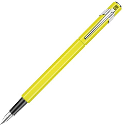 Caran d´Ache 0840.470 Füllhalter Fluo Line Gelb, 1 Stück (1er Pack)