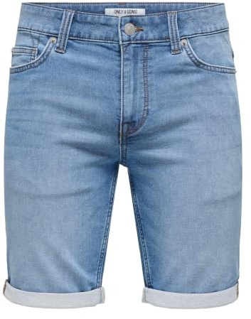 Only and Sons Short Bleu Ply Life Homme Short Bleu XXL