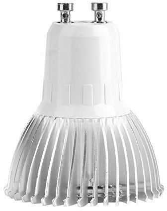 Duokon Luces de cultivo LED para plantas de interior Espectro completo E27 / E14 / GU10 85‑265V 18W 18 Bombilla de crecimiento hidropónico de plantas de flores con luz LED para cultivo(GU10)
