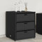 CIADAZ Gartenschrank Schwarz 55x59x69 cm Poly Rattan, Geräteschuppen, Gerätehaus, Wetterfest, Outdoor Schrank, Gartenhausschränke, Terrassenschrank - 365555