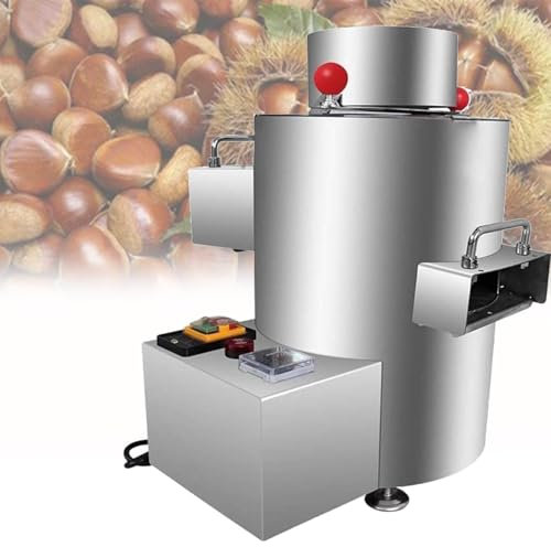 DPLWJPP Macchina per Pelare Castagne Commerciale,Macchina Automatica per Pelare E Aprire Castagne,velocità Regolabile,per Hotel,Ristoranti,Bancarelle Mobili E Mercati,12V