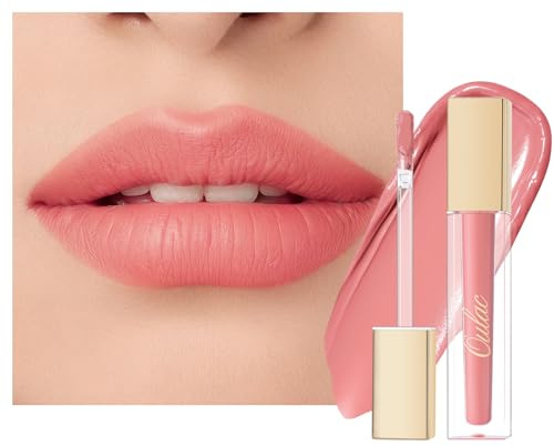 Oulac Flüssiger Lippenstift Matte | Langanhaltender & Kussechter Lippenstife | Rosa Wasserdicht Lip Colour| Cremige vegane Textur | Intensive Pigmentierung | Lippen Make-up 4.5m, M29 Angel Kiss