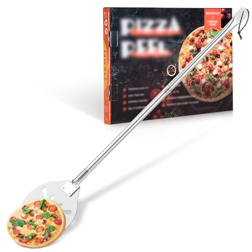 Homikit Pelle à pizza ronde en acier inoxydable (1, 20,3 cm)