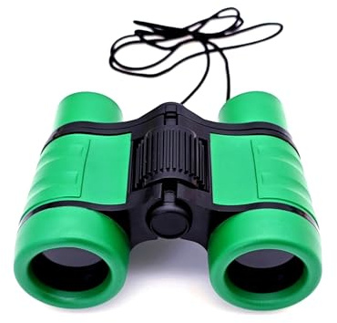 JZK Jumelles vertes pour garçons et filles de 3 à 5 ans, jouets d'extérieur pour enfants, cadeau d'anniversaire pour garçon de 4 à 5 ans, cadeau pour tout-petit de 3 ans, gadget de camping pour