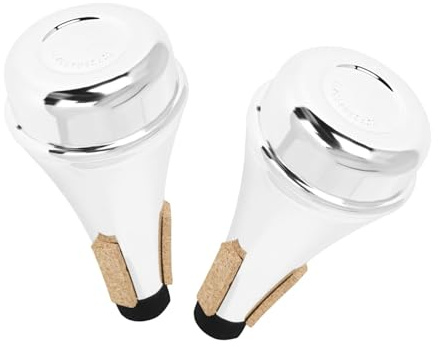 BESPORTBLE 2pezzi Sordina Dritta per Tromba in Plastica per Esercitarsi la Tromba Riduzione del Suono per Principianti e Studenti Leggera e Portatile
