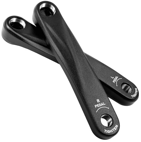 PATHGNAR Bike Crank Arm in Square Hole,Black 170MM Crank Arm for Electric Bike, Mid Mounted Motor, Torque(1 Pair)