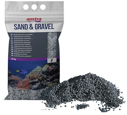 Amtra Quartz en Céramique pour Aquariophilie Noir, 10 kg