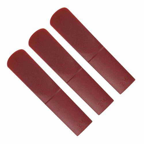 Anche Saxophone Alto,Archie Saxophone Alto 2 Silicone,Ance Sax Alto,Anches Saxophone Alto 2.5 Plastique,3Pcs Résine Embout De Saxophone Alto Reeds Force 2.5 Réparation Roseau