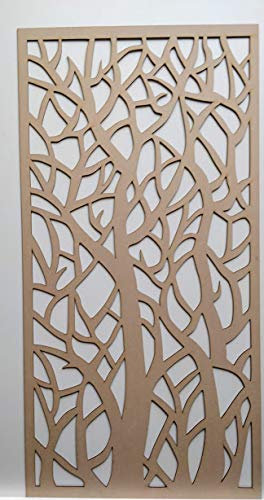 LaserKris, griglia copritermosifone, pannello decorativo in MDF perforato (4 x 2) D1