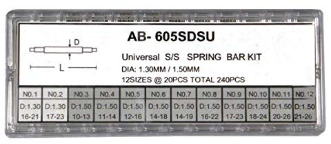 240 universal Federstifte/Federstege ohne Schulter für Armbanduhren