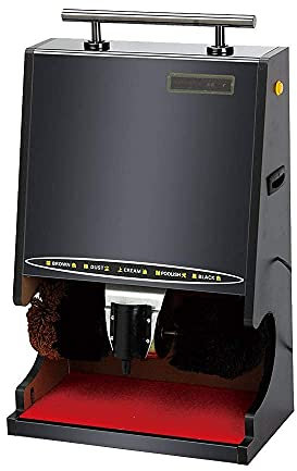 QHYXT Cireuse à Chaussures Automatique Sole Cleaner, Shoe Polish Machine, Home Highend Luxury Shoe Polisher Electric Shoe polishing Machine (D)