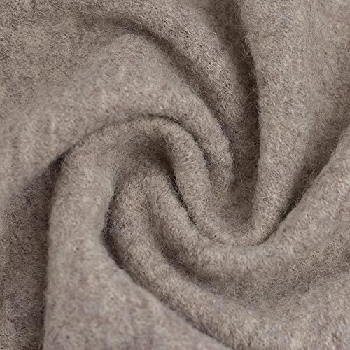 Weicher Walkloden/Walkstoff MERINO by Swafing® von Stofftreff Santi®-100% gekochte Schurwolle vom Merinoschaf-0,5 m Schritte-Meterware (Natur-1170-merinos)