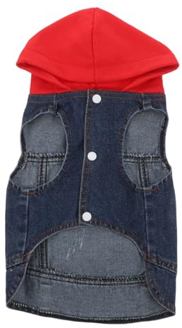 minkissy Jeansjacke Strickmützenbekleidung Haustierwesten Haustierzubehör Haustierkleidung Hundebekleidung Kleine Weste Der Hund