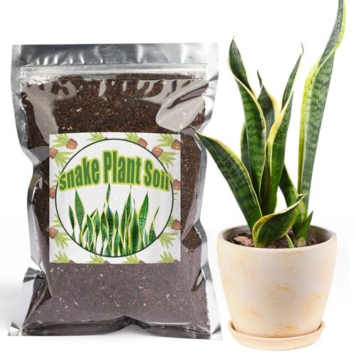 Premium Snake Plant Soil Mix 2L, Indoor Potting Mix for Potted Snake Plants, Promote Healthy Growth and Easy Care