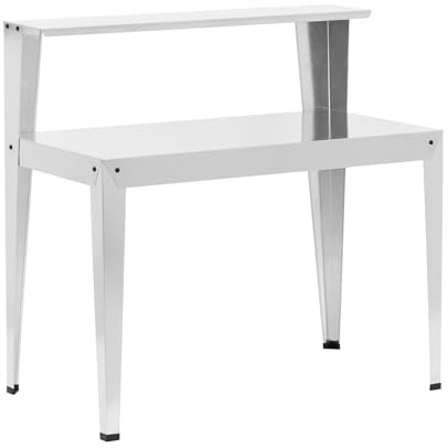 Uniprodo Potting Bench with Shelf - galvanised steel - 112 x 61 x 109 cm Garden potting bench Galvanised steel planting table Garden table Garden potting table