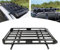 Barres de toit universelles en aluminium - Largeur réglable - Charge maximale : 150 kg - Pour SUV, panier de toit de voiture, panier à bagages, porte-cargaison, 140 x 100 cm - Noir