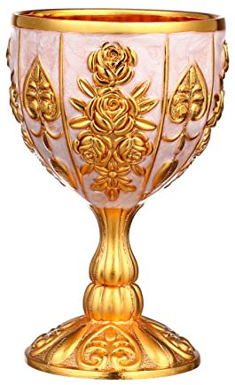 Ciieeo Calice Santo Graal 6 Pz Bicchiere Da Vino Europeo Di Fascia Alta Calice Per Bevande Fresche Calici Da Vino Reali Tazza Da Portatile Tazze Bicchieri Da Latte Per Bere Lega Di Zinco
