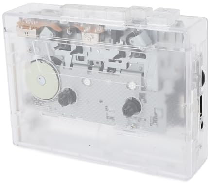 Tragbare MP3 -Kassetten -Player, Wiedergabe und Auto -Reverse -Funktion, Lautstärkeregelung, FM -Radio, Kassette Zum Digitalkonverter, Tonbandrekorder mit und 3,5 -mm -Buchse,