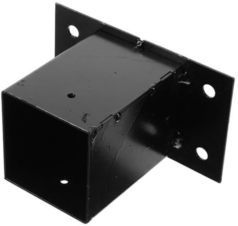 DOITOOL Base De Poste Para Poste De Soporte De Anclaje Para Buzón De Correo De Alta Resistencia Protector De Base Para Barandilla De Porche De De Metal