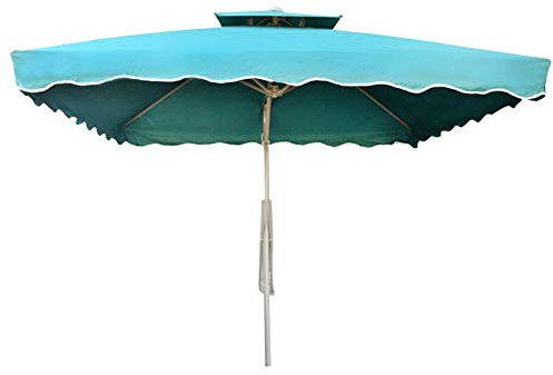 ASerZenith Ombrellone A Sbalzo Quadrato da 2,5 * 2,5 M, Ombrellone A Forma di Banana con Base A Croce, Protezione Solare per Esterni/Giardini/Balconi/Patio, Tenda da Sole Buona(Green-A)