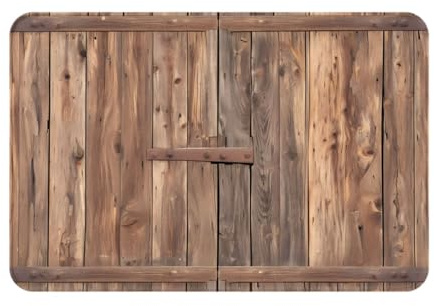 WZYWHJ Rutschfeste Fußmatte, 40,6 x 61 cm, leicht zu reinigen, geeignet für Haustür, Wohnzimmer, Badezimmer, Landhausstil, Holztürdrucke
