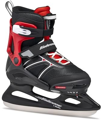 Bladerunner Micro XT Ice Schlittschuh Grössenverstellbar, Jungen, Schwarz/Rot
