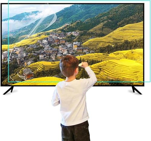 Film de protection des yeux anti-lumière bleue/antireflet, anti-rayures pour écran de télévision LCD LED 4K OLED et QLED HDTV 32-75 pouces, 75 pouces 1645 x 930 mm, 65 pouces ,65 in 1440 X 809mm