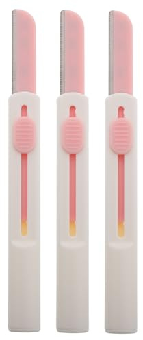 Gatuida 3 Stück Reise Augenbrauenrasierer Einziehbarer Augenbrauenformer Aus Edelstahl Kompakter Micro Trimmer Für Damen Herren Präzises Augenbrauenstyling Für Reisen