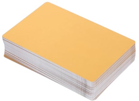 FUNNETOYU 100stücke Teiliges Leere Aluminium Metall Visitenkarten Blanke Namenskarten Gravierbar Uv-gedruckt Hitzebeständig Für Diy Büro Und Business