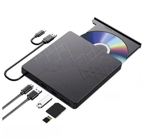 5-i-1 Extern Blu-ray-enhet Bärbar Optisk Enhet DVD CD-brännare Spelare Läsare For Bärbar Dator