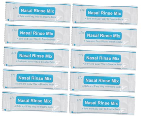 POPETPOP Miscela di Sale per Risciacquo Nasale 40 Bustine Singole Confezionate per Uso Quotidiano in Casa e Viaggio