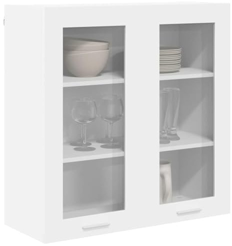 vidaXL Hängeschrank Weiß 80 x 31 x 80 cm Holzwerkstoff