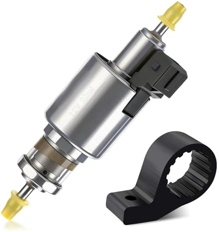 GEAREVER 12V 22ML Ölpumpe Kraftstoffpumpe 2026 Upgrade Geräuscharm Heizungspumpe Dosierpumpe für 2KW 5KW 8KW Diesel Standheizung Heizung Lufterhitzer mit Ölpumpendeckel