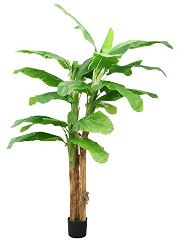 Generico Albero di Banane Artificiale con Vaso 300 cm Verde,Flora artificiale-336315