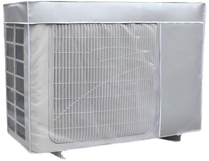 Protector Aires Acondicionados Exterior, Cubre Aire Acondicionado Exterior, Con Cordón Ajustable Y Banda Elástica, Funda Aire Acondicionado Con Malla Transpirable, Múltiples Usos(3p-92 * 35 * 69cm)