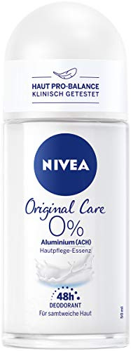 NIVEA Desodorante original Care Roll-On (50 ml), con esencia para el cuidado de la piel y aroma suave, desodorante para una protección fiable de 48 horas