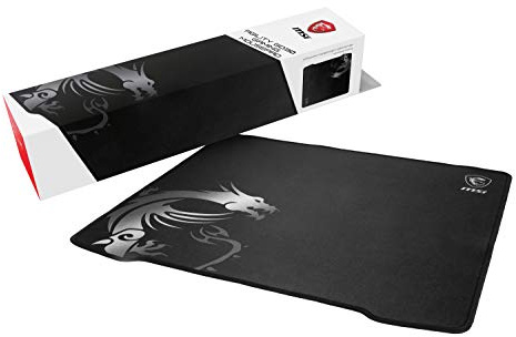 MSI Agility GD30 - XL Gaming Mauspad, Gaming Oberfläche mit Seidentextur, weiche gesäumte Kanten, rutschfeste Unterlage - 450 x 400 x 3 mm