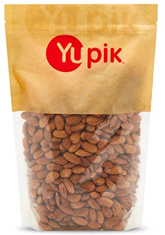 Yupik Raw California Almonds, NPX 25/27, 2.2 lb (35.2 oz), Gluten-Free, Kosher, Vegan, Natural Whole Nuts, Unsalted, Unroasted, Oil-Free, High in Fiber, Nutritious Nuts, Healthy Snacks