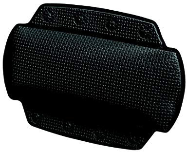 Spirella - Badewannenkissen Alaska Mit 8 Saugnäpfen Antibakteriell - Rutschhemmend Waschbar - Schwarz - 23 x 32 cm