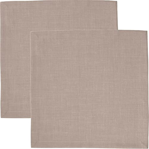 Sander Serviette Loft 2er-Pack fleckabweisend Taupe Größe 40x40 cm