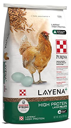 Purina Layena + High Protein Layer Chicken Feed (40 Pound)
