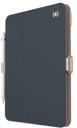 Speck Case for iPad Pro 10th Generation 10.9 Inch - Drop & Camera Protection, Slim Multi Range Stand, Apple Pencil Holder - Almond Milk/Mocha/Charcoal