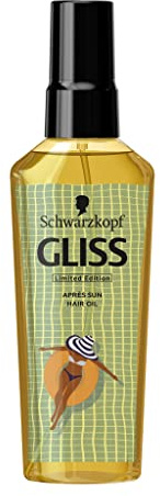Gliss Schwarzkopf Summer Repair, Olio riparatore, per capelli stressati dall'estate, confezione singola 75 ml