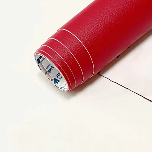 1 Stück Leder Reparatur Set Patch KitSelbstklebende PU Leder Reparatur Tape Patch Erste Hilfe für Sofa Auto Sitz Möbel Jacken Handtasche 20 X 30 CM LZ-rot
