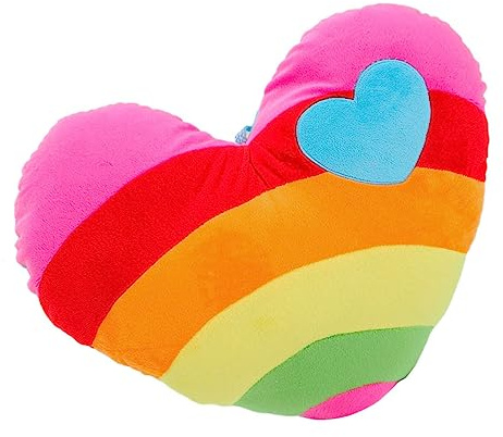 Ciieeo Almohada De Corazón De Peluche De 15.7 Pulgadas con Relleno De Algodón PP Cojín Decorativo para Sofá Cama Oficina Regalo En Día De Los Enamorados