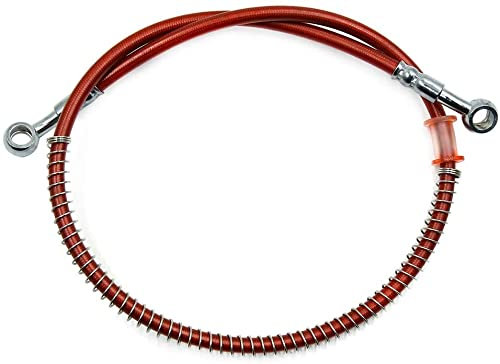 XYWHPGV Rote 80cm lange Kupplungs-Hydrauliköl-Schlauch-Rohrleitung für Motorrad(9f3e0 cbc1b f436b 6dea9 00e09 0133a